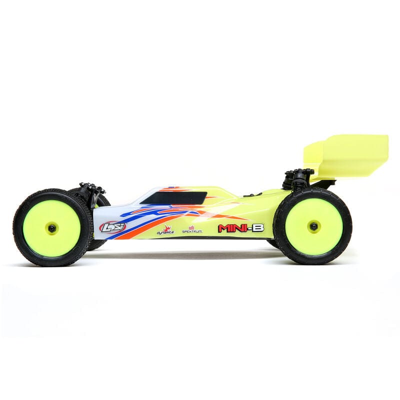 LOS01016T3 1/16 Mini-B Brushed RTR 2WD Buggy, Yellow/White (FOR Extra