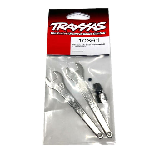 TRA10361 Traxxas Motor coupler, collet style (1)/ Wrench, 10mm (2)