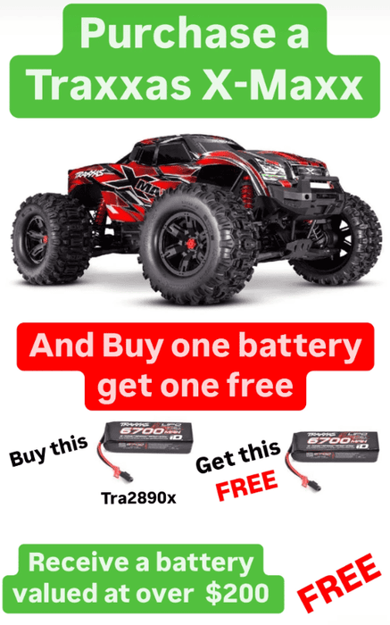 TRA77096-4RED Traxxas X-Maxx VXL-8s Brushless Monster Truck - Red NEW X-Maxx 2024 will need this part # TRA2997 to run this truck ******If you do order from this BOXING WEEK sale ALL sales are final sale .