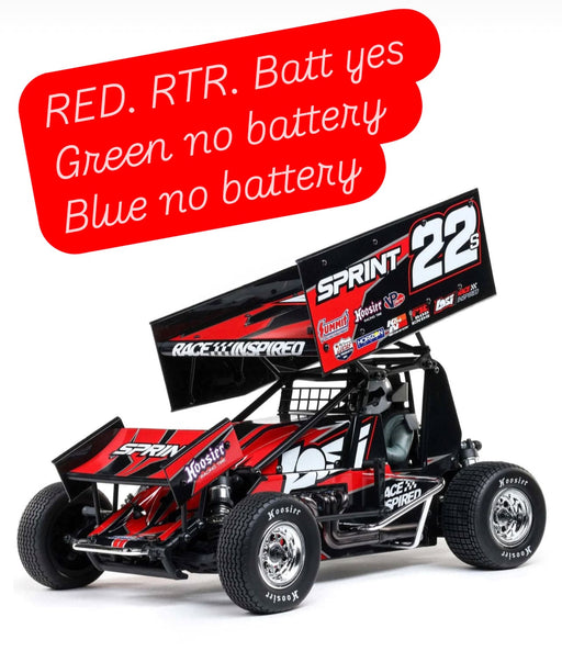LOS-2359 1/10 22S Sprint 2WD Brushless RTR (Battery & Charger Included), Red **FOR EXTRA BATTERY ORDER #SPMX-1087