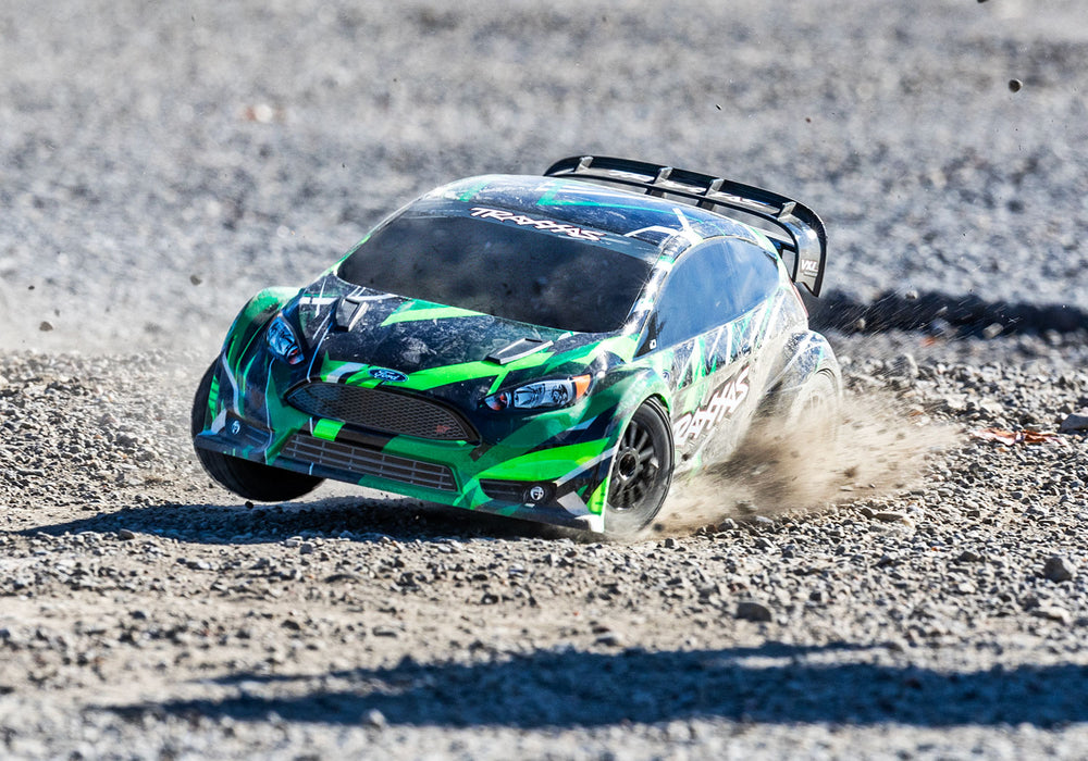 TRA74276-4GREEN Traxxas Ford Fiesta Rally VXL 4X4 - Green  Clipless Body **Sold Separately you will need TRA2970-3S to run this