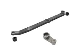 TRA9748-GRAY Traxxas Steering Link, Aluminum (Dark Titanium-Anodized)