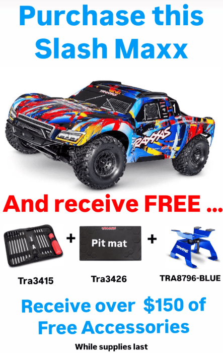 TRA102076-4RNR Traxxas Maxx Slash 1/8 4WD Brushless Short Course Truck - RNR *** Recommended Battery and Charger Completer Pack part # TRA2990 TO RUN THIS TRUCK ****If you do order from this BOXING WEEK sale ALL sales are final sale .