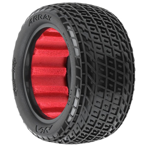 AKA13134KR 1/10 Array Medium Soft Rear 2.2" Dirt Oval Tires (2)