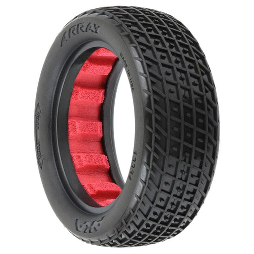 AKA13334KR 1/10 Array Medium Soft 2WD/4WD Front 2.2" Dirt Oval Tires (2)