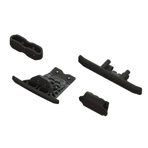 ARA-1547 Lower Skid And Bumper Set: Black