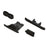 ARA-1547 Lower Skid And Bumper Set: Black