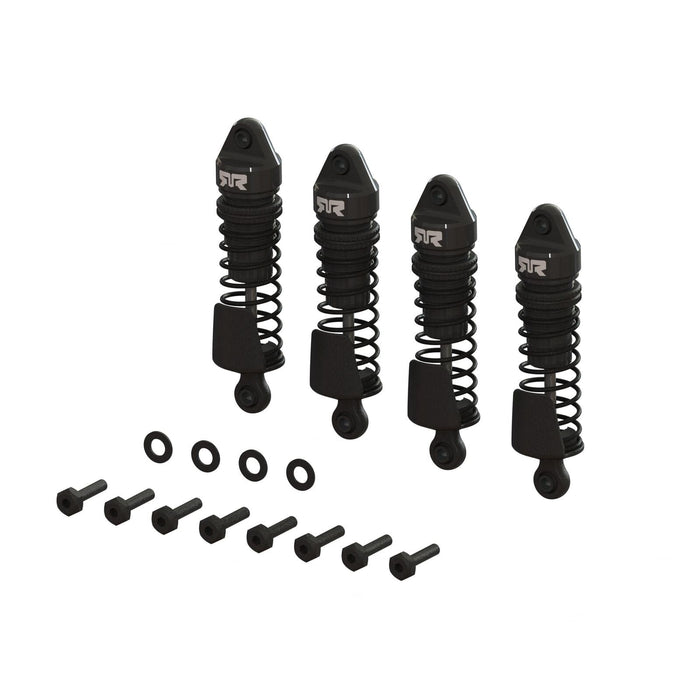 ARA-1567 Aluminum Shock Set, 58mm Length, 1000 cSt Oil (4), Black: GROM