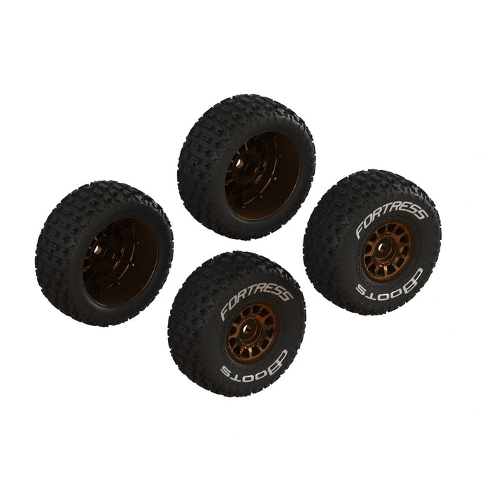 ARA-2024 dBoots 'FORTRESS' Glued Tire Set, Bronze (2 Pairs)