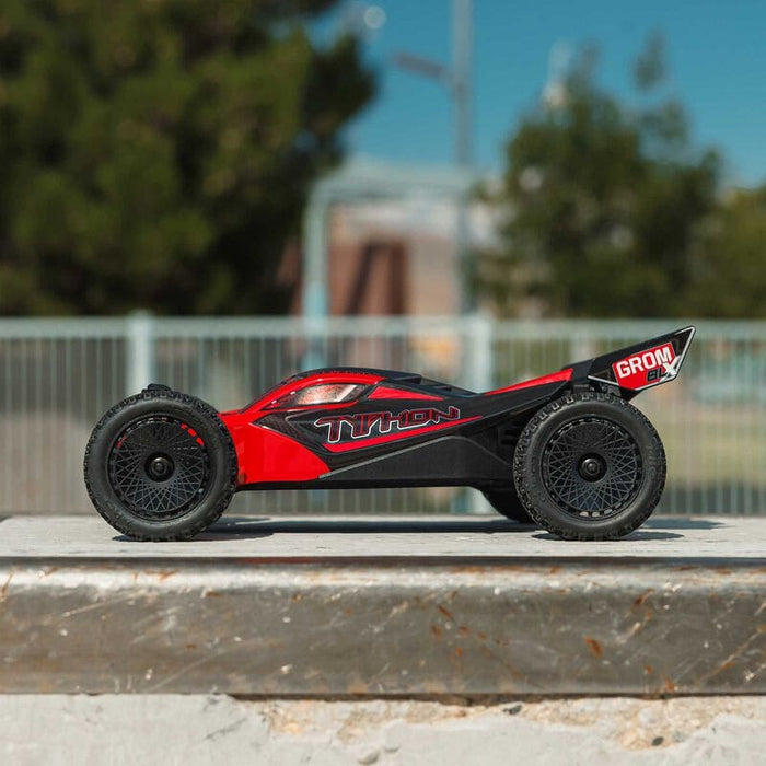 ARA2306ST1 TYPHON GROM 223S BLX Brushless 4X4 Small Scale Buggy RTR with Battery & Charger, Red ** (FOR A EXTRA BATTERY PLEASE ORDER SPMX142S30H2)