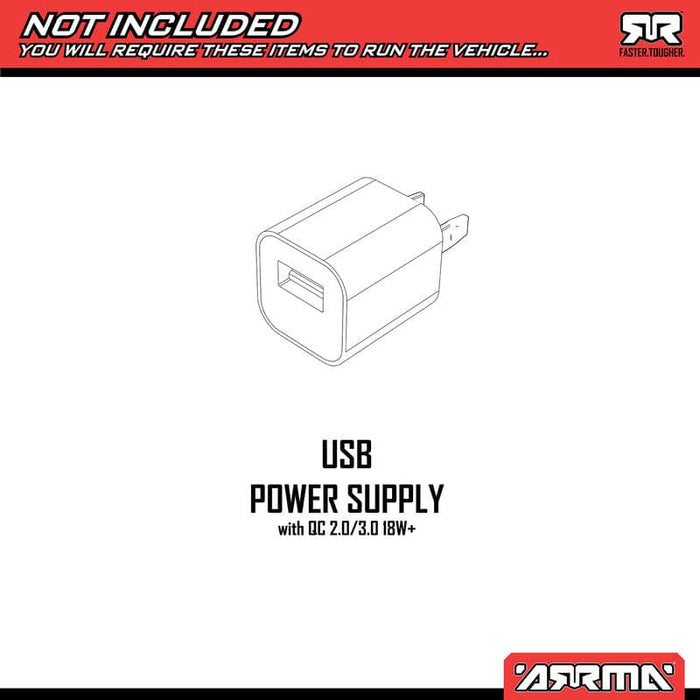 ARA2306ST1 TYPHON GROM 223S BLX Brushless 4X4 Small Scale Buggy RTR with Battery & Charger, Red ** (FOR A EXTRA BATTERY PLEASE ORDER SPMX142S30H2)