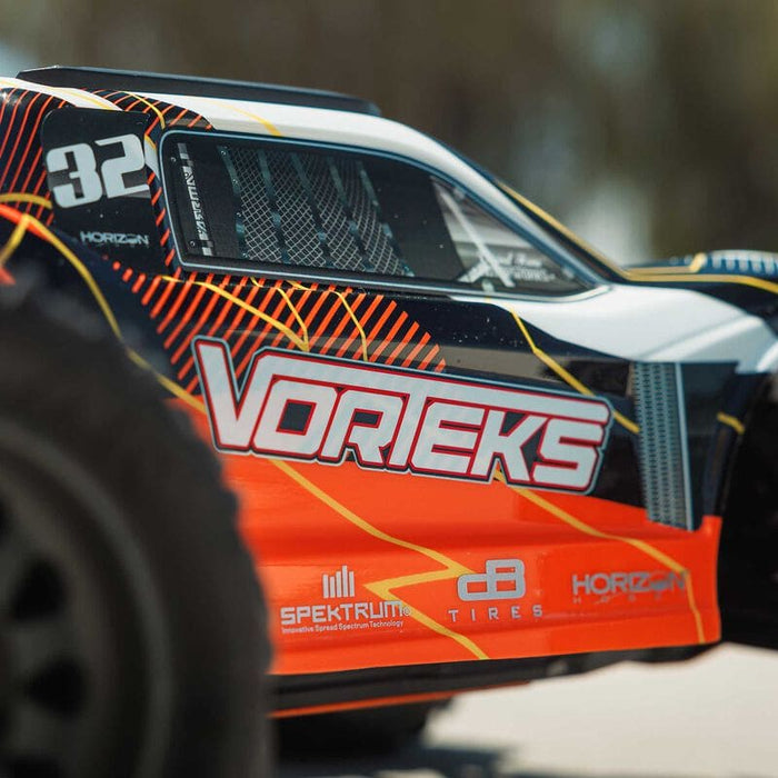 ARA3205ST1 1/10 VORTEKS MEGA 550 2WD Stadium Truck RTR with Battery & Charger, Orange **FOR LONG RUN TIME BATTERY ORDER part # SPMX52S30H3