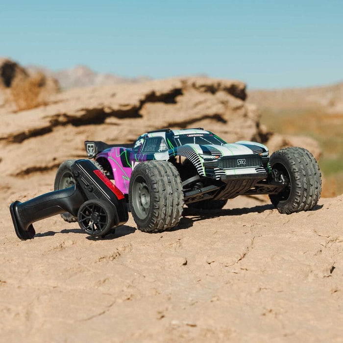 ARA3205ST2 1/10 VORTEKS MEGA 550 2WD Stadium Truck RTR with Battery & Charger, Purple **FOR LONG RUN TIME BATTERY ORDER part # SPMX52S30H3