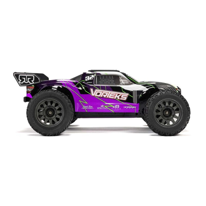 ARA3205ST2 1/10 VORTEKS MEGA 550 2WD Stadium Truck RTR with Battery & Charger, Purple **FOR LONG RUN TIME BATTERY ORDER part # SPMX52S30H3