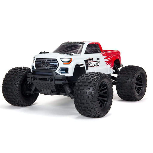 ARA4202XV3T2 1/10 GRANITE 4X4 MEGA 550 Brushed Monster Truck RTR, Red ****YOU will need these two parts. Sold separately. SPMX50002S30H3. &. DYNC2030 to run this truck