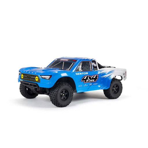 ARA4203XV3T2 1/10 SENTON 4X4 MEGA 550 Brushed Short Course Truck RTR, Blue ****YOU will need  these two parts. Sold separately. SPMX50002S30H3. &. DYNC2030 to run this truck