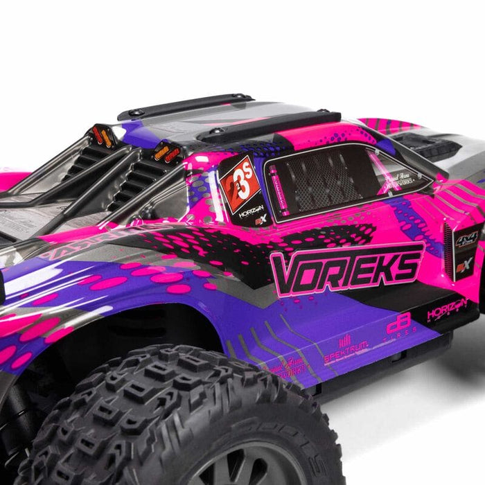 ARA4305V4T3 1/10 VORTEKS 223S BLX Brushless 4X4 Stadium Truck RTR with DSC, Purple