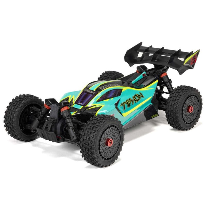 ARA4306V4T1 1/8 TYPHON 223S BLX Brushless 4X4 Buggy RTR with DSC, Green