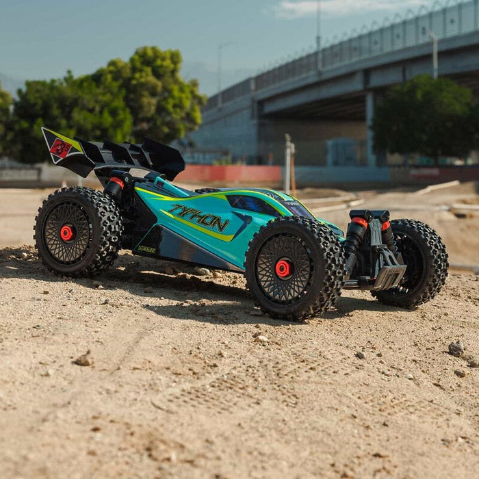 ARA4306V4T1 1/8 TYPHON 223S BLX Brushless 4X4 Buggy RTR with DSC, Green