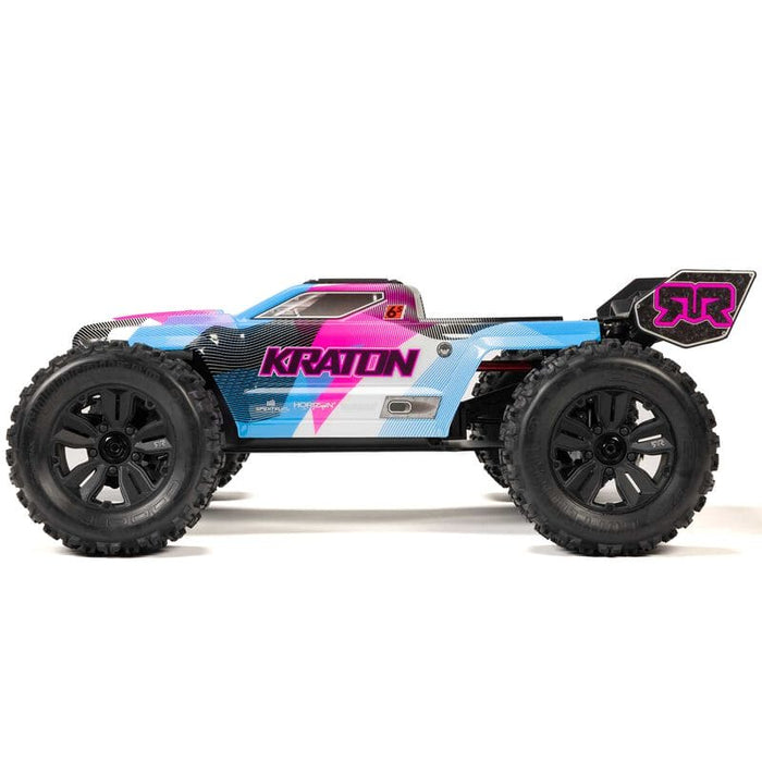 ARA8608V6T2 1/8 KRATON 6S V6 4X4 BLX Brushless Speed Monster Truck RTR, Blue/Pink *YOU will need this to run this truck # SPMXPSS600