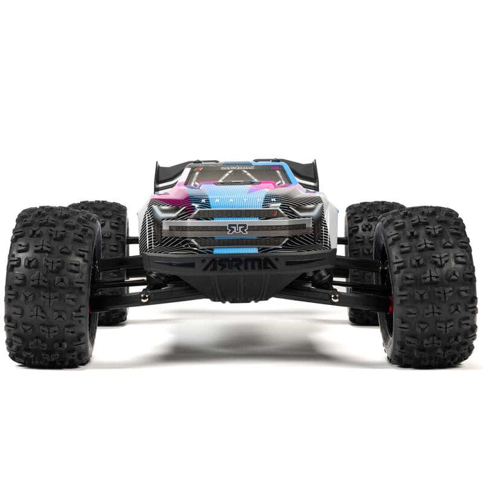 ARA8608V6T2 1/8 KRATON 6S V6 4X4 BLX Brushless Speed Monster Truck RTR, Blue/Pink *YOU will need this to run this truck # SPMXPSS600