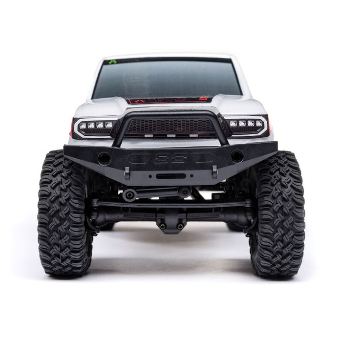 AXI-1219T1 1/24 SCX24 Base Camp 4WD Rock Crawler Brushed RTR with Battery & Charger, White