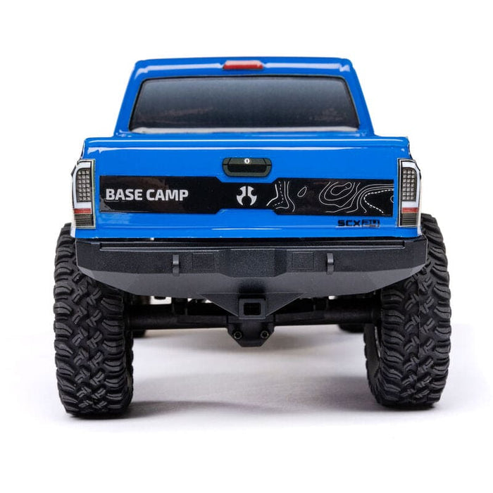 AXI-1219T2 1/24 SCX24 Base Camp 4WD Rock Crawler Brushed RTR with Battery & Charger, Blue