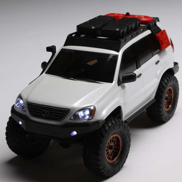 AXI-1532T1 1/24 SCX24 Lexus GX 470 4X4 Rock Crawler RTR, White