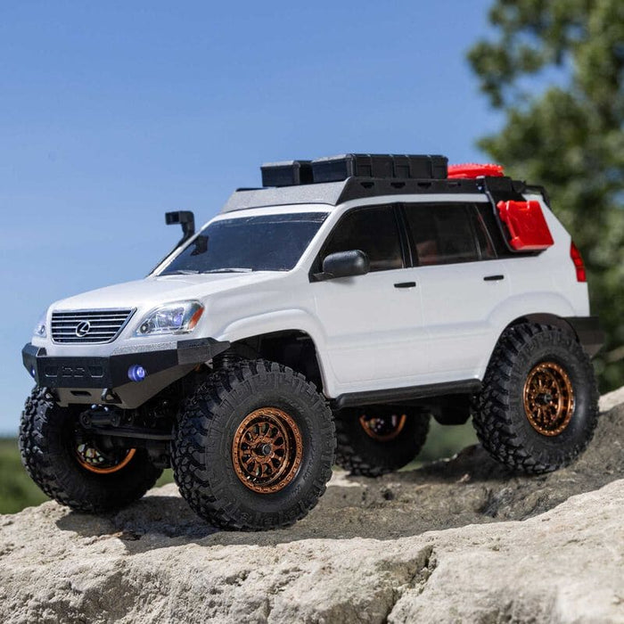 AXI-1532T1 1/24 SCX24 Lexus GX 470 4X4 Rock Crawler RTR, White