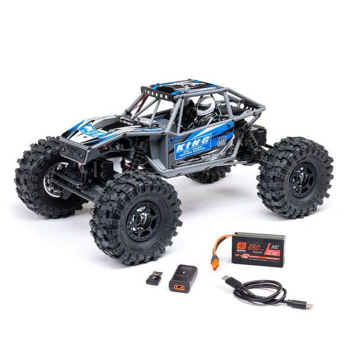 AXI-1750T1 1/18 UTB18 Capra 4WS 4WD Trail Buggy RTR with Battery & Charger, Blue **And For extra battery ORDER # SPMX652SH2