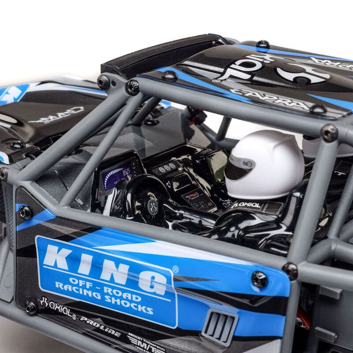 AXI-1750T1 1/18 UTB18 Capra 4WS 4WD Trail Buggy RTR with Battery & Charger, Blue **And For extra battery ORDER # SPMX652SH2