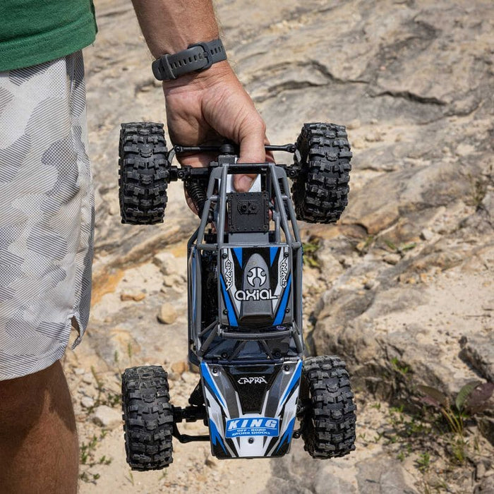 AXI-1750T1 1/18 UTB18 Capra 4WS 4WD Trail Buggy RTR with Battery & Charger, Blue **And For extra battery ORDER # SPMX652SH2