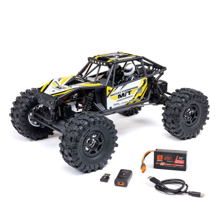 AXI-1750T2 1/18 UTB18 Capra 4WS 4WD Trail Buggy RTR with Battery & Charger, Yellow **And For extra battery ORDER  # SPMX652SH2