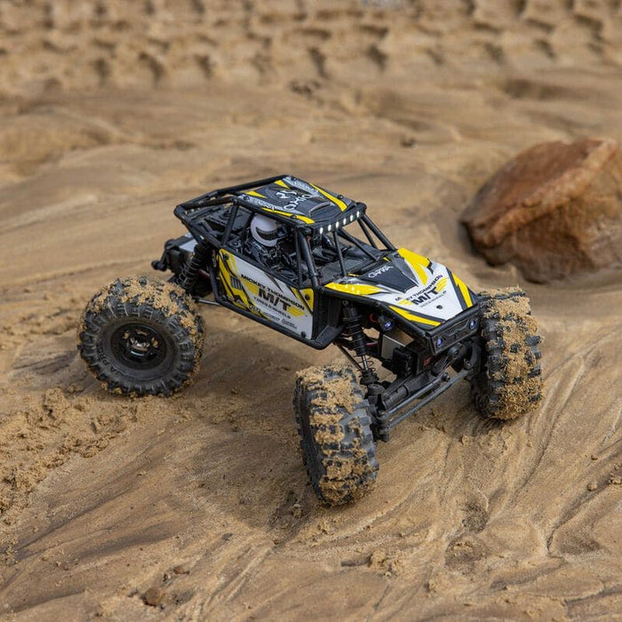 AXI-1750T2 1/18 UTB18 Capra 4WS 4WD Trail Buggy RTR with Battery & Charger, Yellow **And For extra battery ORDER  # SPMX652SH2