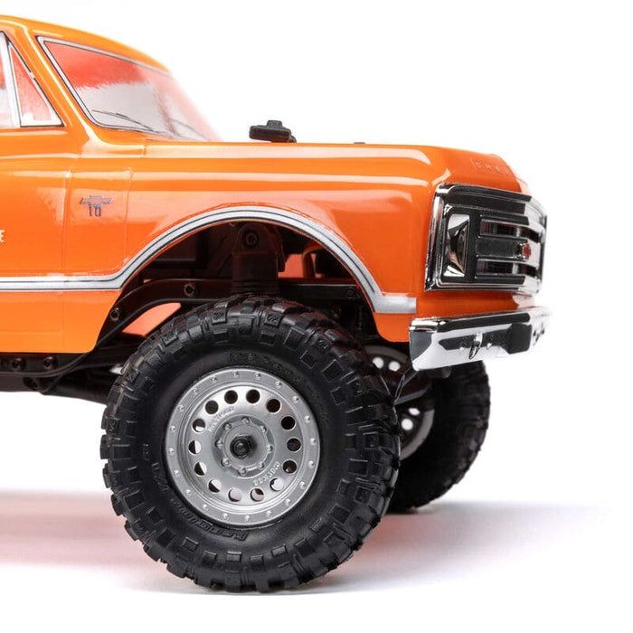 AXI00001V2T3 1/24 SCX24 1967 Chevrolet C10 4WD Brushed Truck RTR, Orange