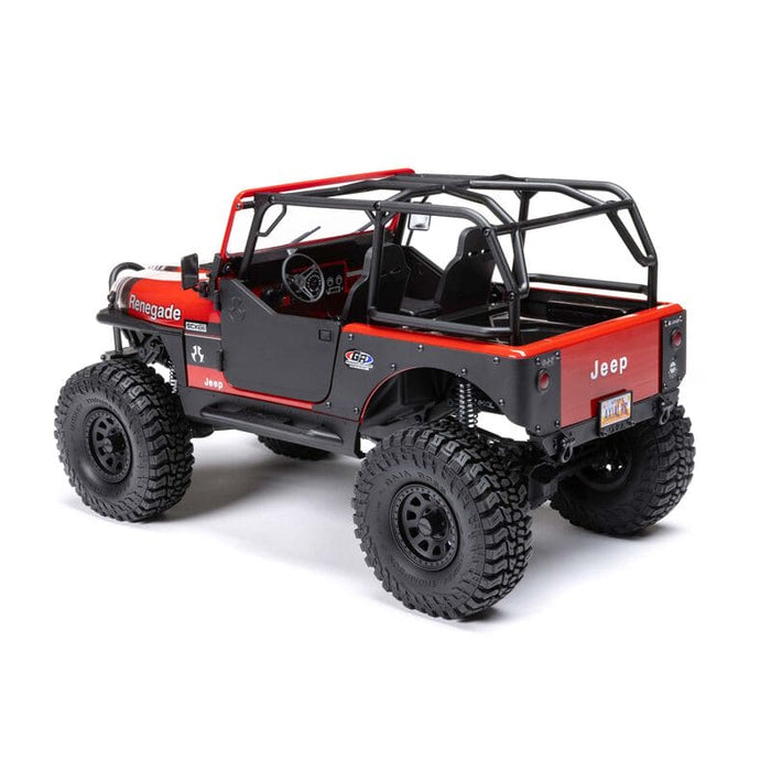 AXI03008T1 1/10 SCX10 III Jeep CJ-7 4WD Brushed RTR, Red ***You will need to order this # SPMX-1031 to run this truck***