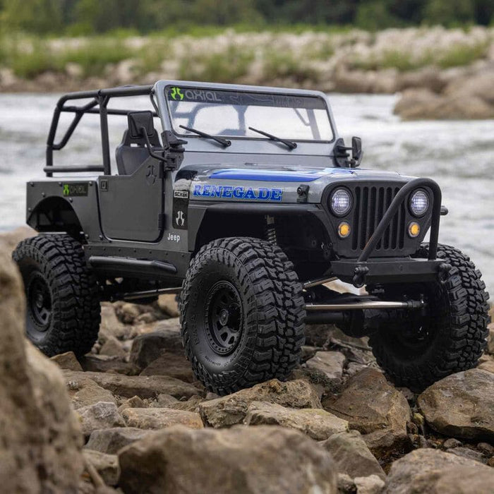 AXI03008T2 1/10 SCX10 III Jeep CJ-7 4WD Brushed RTR, Grey ***You will need to order this # SPMX-1031 to run this truck***