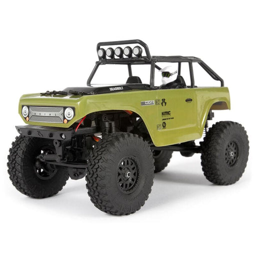 AXI90081T2 GREEN 1/24 SCX24 Deadbolt 4WD Rock Crawler Brushed RTR, Green (FOR Extra battery ORDER #DYNB0012)