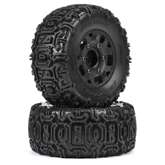 DTX564610	 1/10 Warthog F/R 2.2"/3.0" SC Tires MTD 12 & 14mm Black Ripper (2)