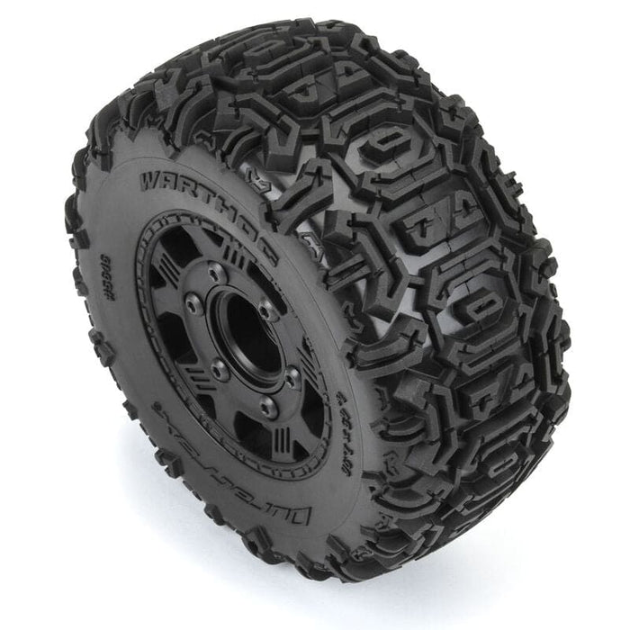 DTX564610	 1/10 Warthog F/R 2.2"/3.0" SC Tires MTD 12 & 14mm Black Ripper (2)