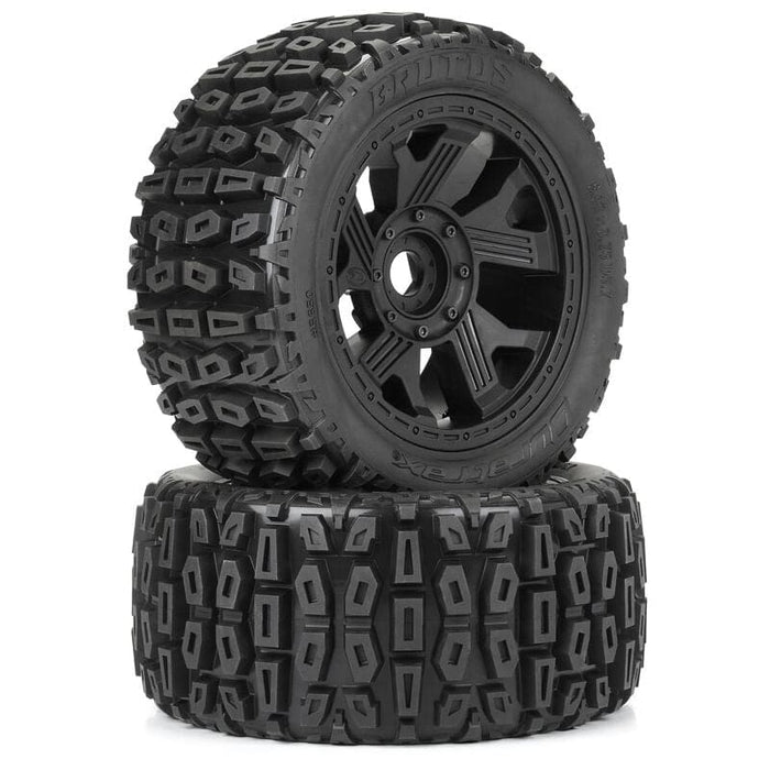 DTX565010 1/6 Brutus F/R 5.7" Monster Truck Tires MTD 24mm Black Ripper (2)