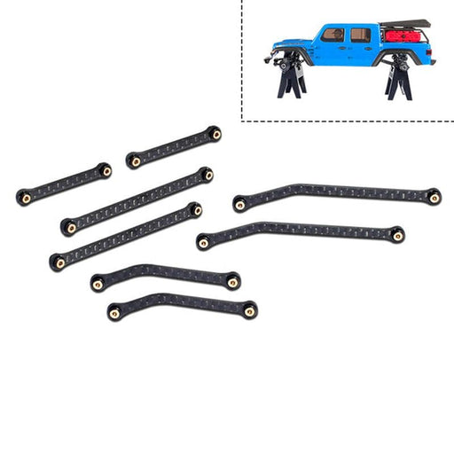 FRU2105 Carbon High Clearance Links Set: SCX24 Gladiator