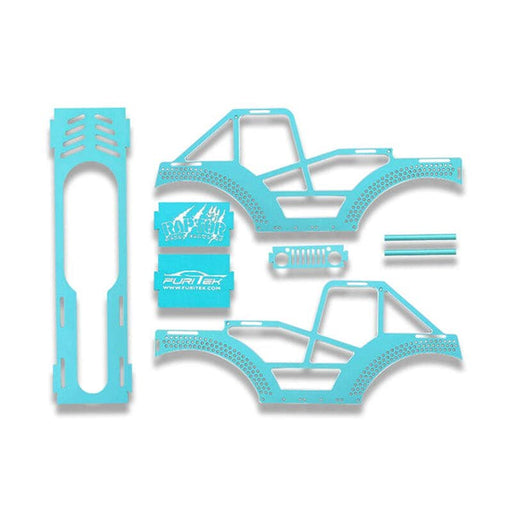 FRU2109 Raptor Aluminum Frame Kit, Blue Aqua: SCX24