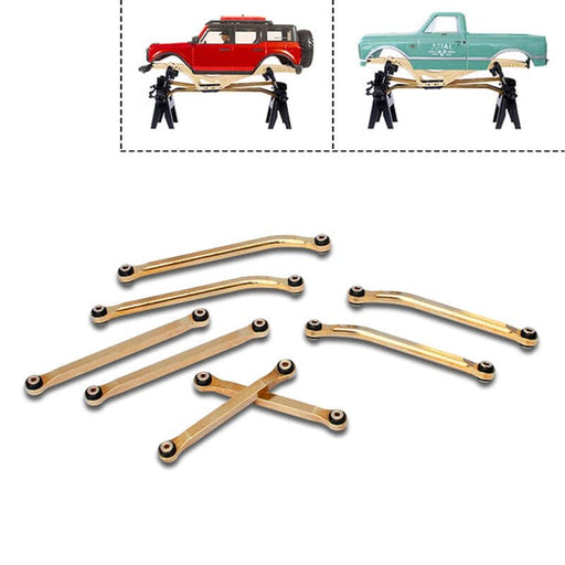 FRU2136 Brass High Clearance Links Set: SCX24 Bronco, C-10, Jeep