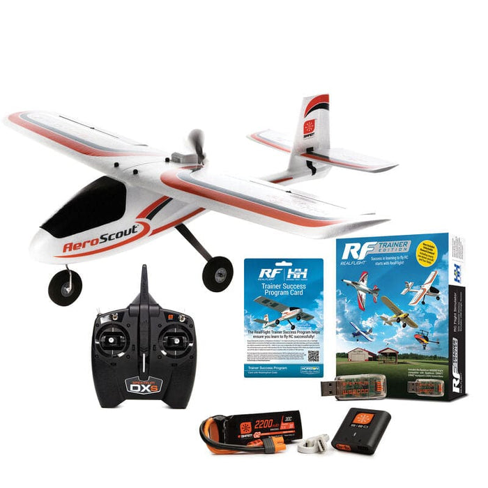 HBZ380001SC AeroScout S 2 1.1m and RealFlight Trainer Success Program Ultimate Combo