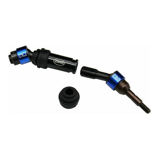 HRAMMX288RC06 Metal CV Splined Driveshaft Set, 1/10 Traxxas Mini Maxx, Blue