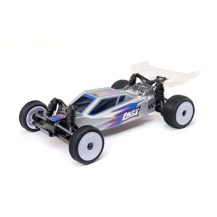 LOS00007T2 1/24 Micro-B 2WD Buggy RTR, Silver(FOR A EXTRA BATTERY PLEASE ORDER SPMX-1090)