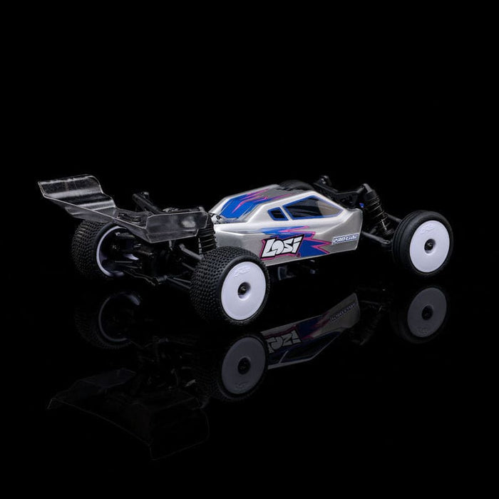 LOS00007T2 1/24 Micro-B 2WD Buggy RTR, Silver(FOR A EXTRA BATTERY PLEASE ORDER SPMX-1090)