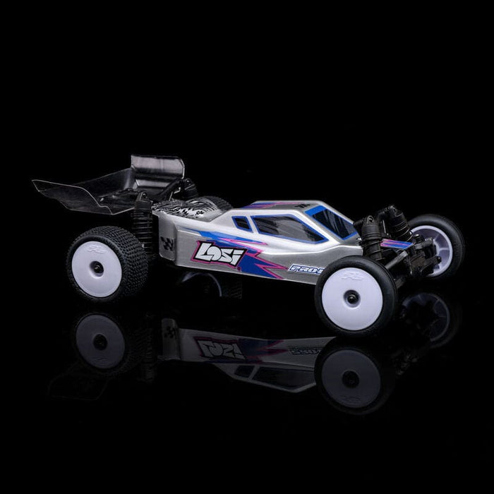 LOS00007T2 1/24 Micro-B 2WD Buggy RTR, Silver(FOR A EXTRA BATTERY PLEASE ORDER SPMX-1090)