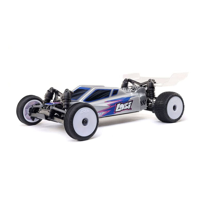 LOS00007T2 1/24 Micro-B 2WD Buggy RTR, Silver(FOR A EXTRA BATTERY PLEASE ORDER SPMX-1090)